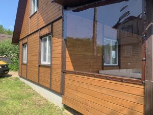 Мягкое окно LeDOM 150х120 см на малой поворотной скобе