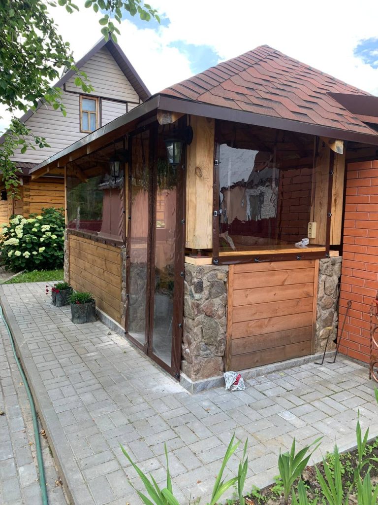 Мягкое окно с креплением на ремешок